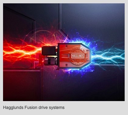 Das neue Hägglunds Fusion Antriebssystem: kompakte Leistung in einer Einheit